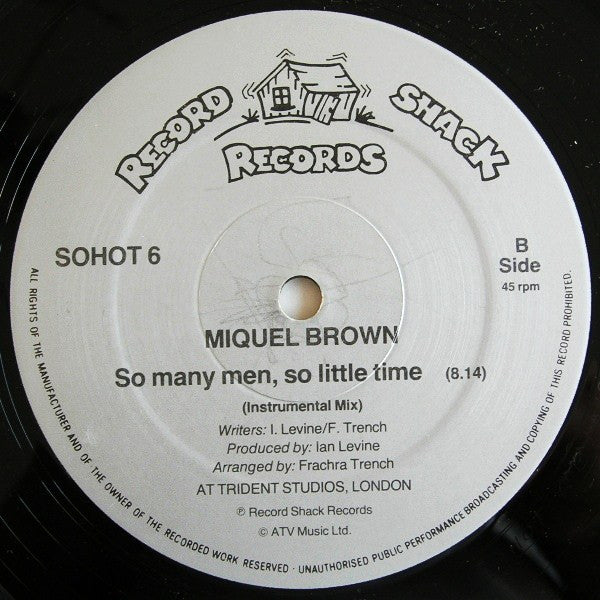 Miquel Brown : So Many Men, So Little Time (12")