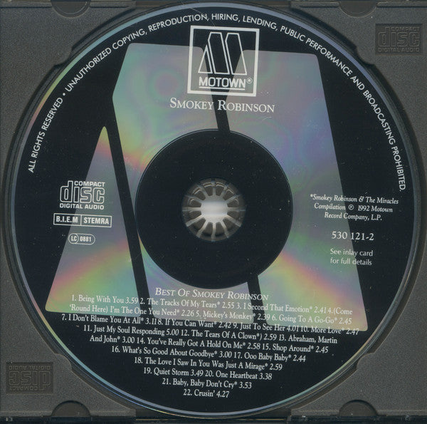 The Miracles : The Greatest Hits (CD, Comp, RE)