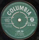 Cliff Richard & The Shadows : I Love You (7", Single)