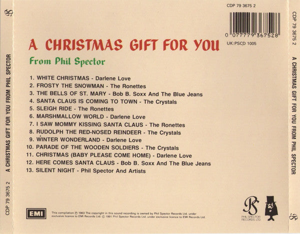 Various : A Christmas Gift For You From Phil Spector (CD, Album, RE, RM)