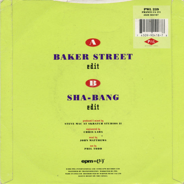 Undercover : Baker Street (7")
