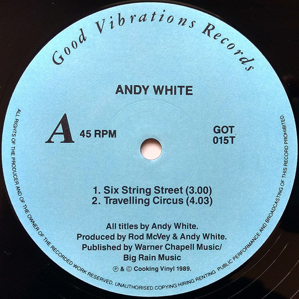 Andy White (4) : Six String Street (12", Single)