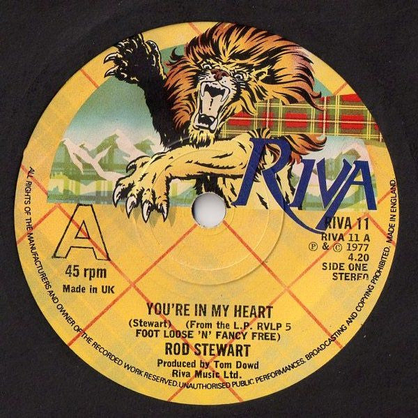 Rod Stewart : You're In My Heart (7", Single)