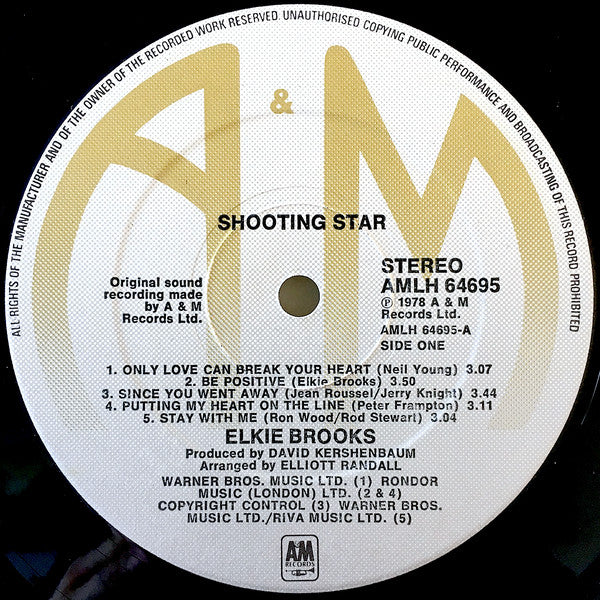 Elkie Brooks : Shooting Star (LP, Album)