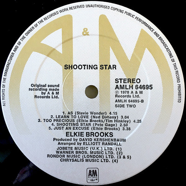 Elkie Brooks : Shooting Star (LP, Album)