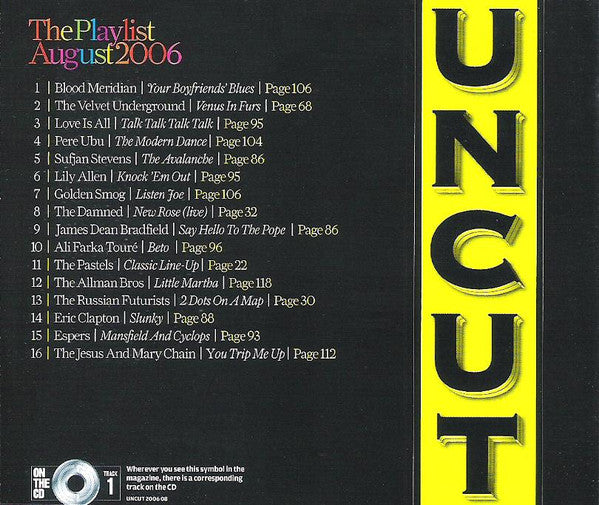 Various : Uncut: The Playlist August 2006 (CD, Comp)