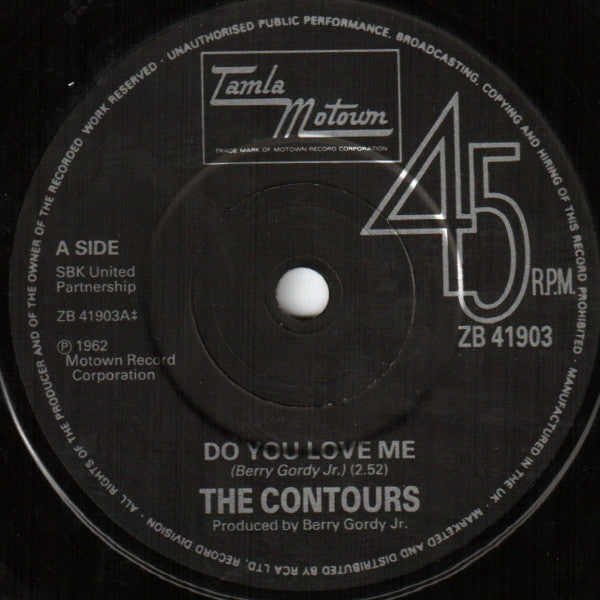 The Contours / Barrett Strong : Do You Love Me? / Money (That's What I Want) (7", Single)