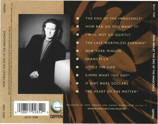 Don Henley : The End Of The Innocence (CD, Album)