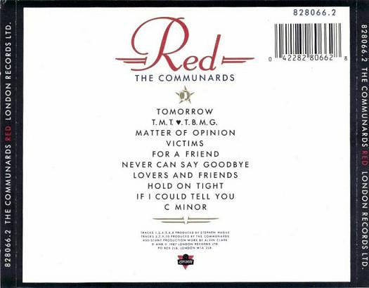 The Communards : Red (CD, Album)