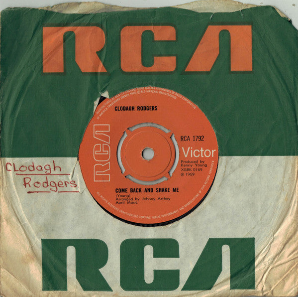 Clodagh Rodgers : Come Back And Shake Me (7", Single, 4-P)