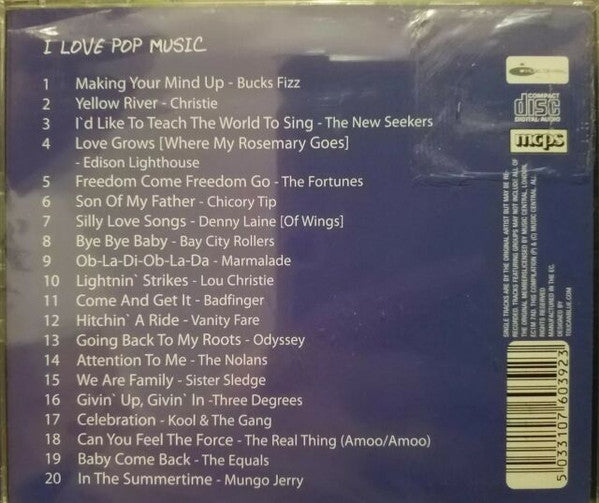 Various : I Love Pop Music (CD, Comp)