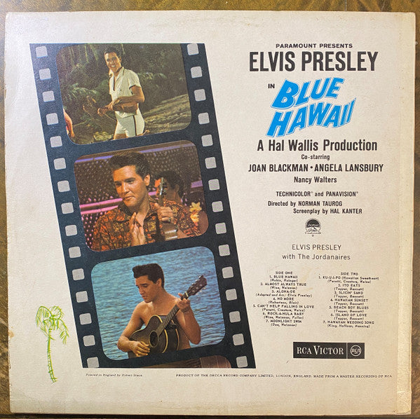 Elvis Presley : Blue Hawaii  (LP, Album, Mono, RE)