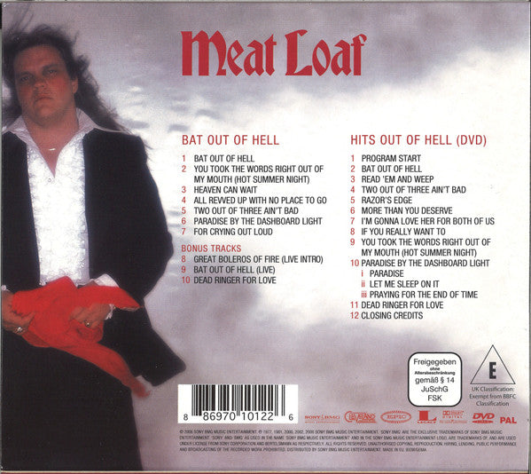 Meat Loaf : Bat Out Of Hell & Hits Out Of Hell DVD (CD, Album, RM, Spe + DVD-V, PAL, Dol)