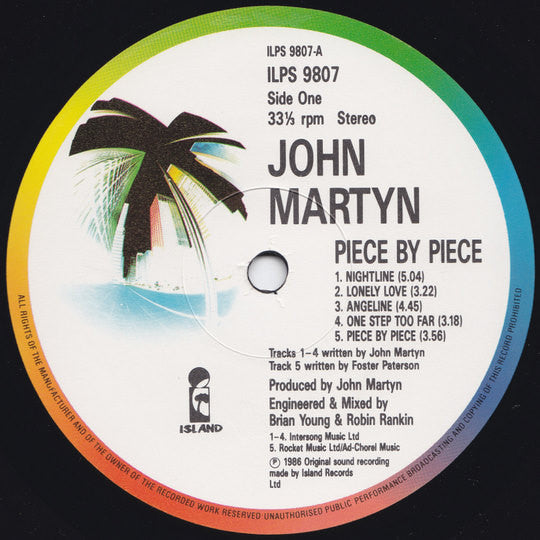 John Martyn : Piece By Piece (LP, Album)