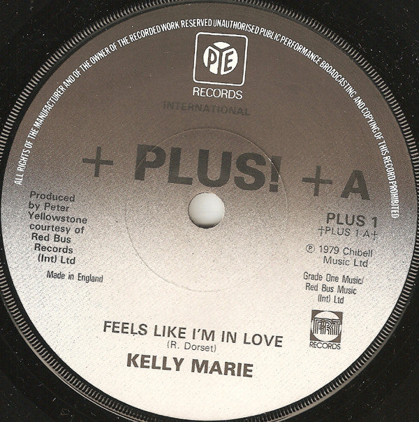 Kelly Marie : Feels Like I'm In Love (7", Single, RE, Sol)