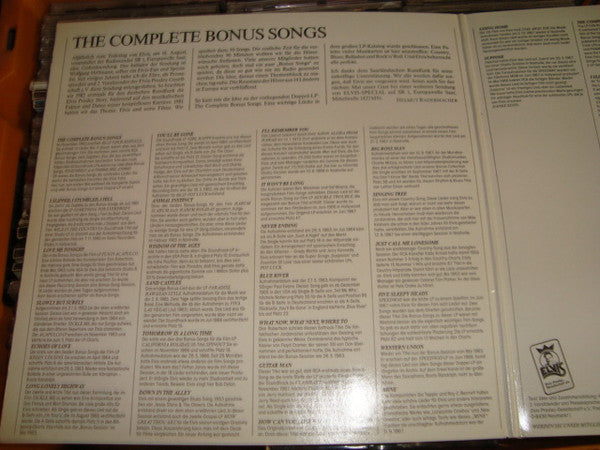 Elvis Presley : The Complete Bonus Songs (2xLP, Comp, RE)