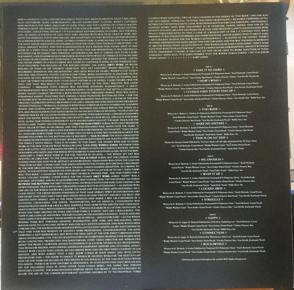 Keith Richards And The X-Pensive Winos : Live At The Hollywood Palladium December 15, 1988 (2xLP, Ltd, RE, RM, Red)