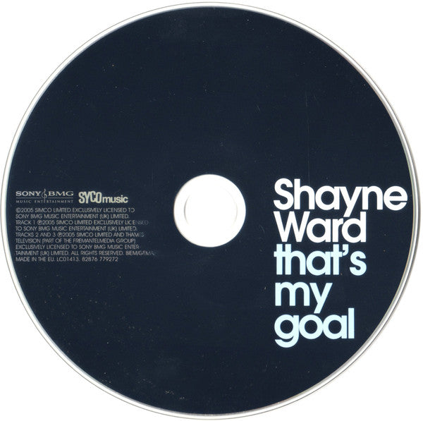 Shayne Ward : That's My Goal (CD, Single, Son)