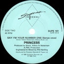 Princess : Say I'm Your No. 1 (7", Single)