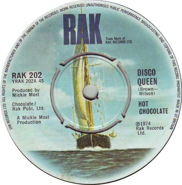 Hot Chocolate : Disco Queen (7", Single)