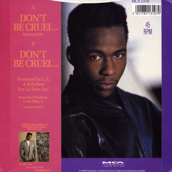 Bobby Brown : Don't Be Cruel (7", Single, Pap)