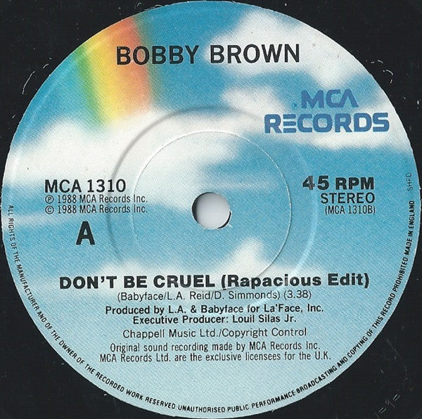 Bobby Brown : Don't Be Cruel (7", Single, Pap)