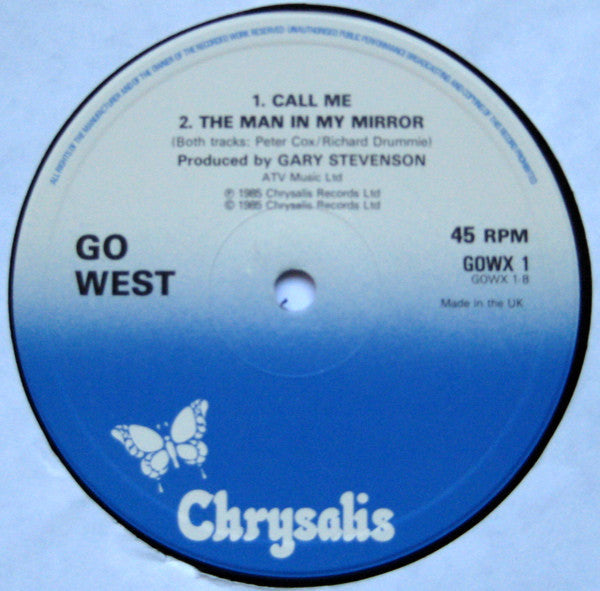 Go West : Call Me (The Indiscriminate Mix) (12", Single)