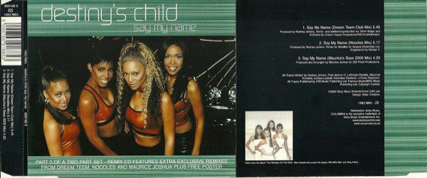 Destiny's Child : Say My Name (CD, Single, CD2)