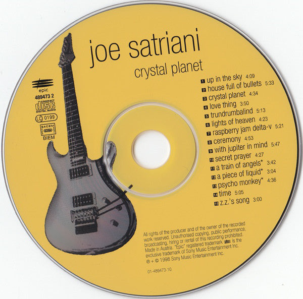 Joe Satriani : Crystal Planet (CD, Album)