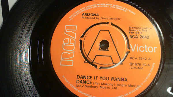 Arizona (3) : Dance If You Wanna Dance (7", Single, Promo)