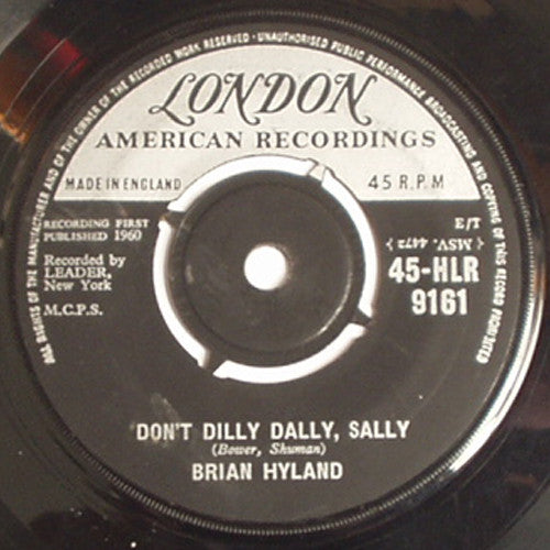 Brian Hyland : Itsy Bitsy Teenie Weenie Yellow Polkadot Bikini / Don't Dilly Dally, Sally (7")