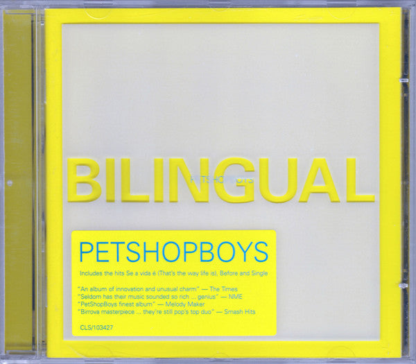 Pet Shop Boys : Bilingual (CD, Album)