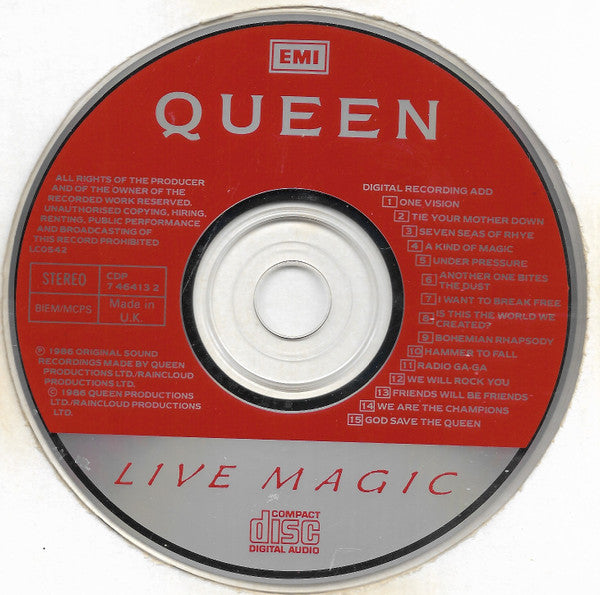 Queen : Live Magic (CD, Album, RE, RP, EMI)