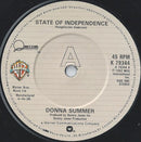 Donna Summer : State Of Independence (7", Single, Sma)