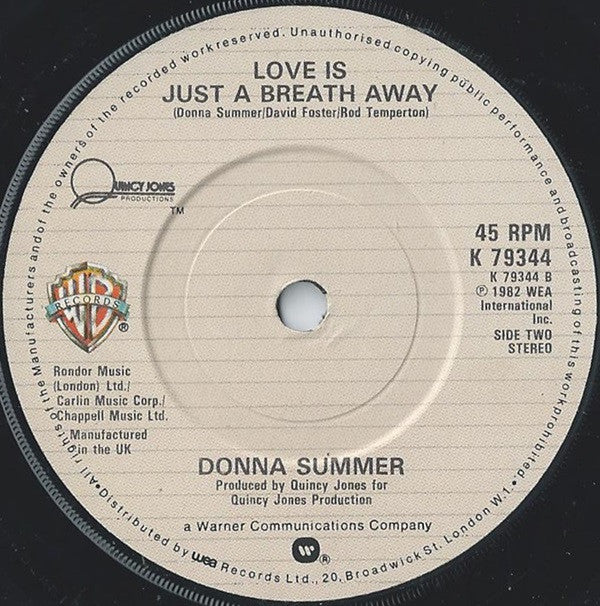 Donna Summer : State Of Independence (7", Single, sma)