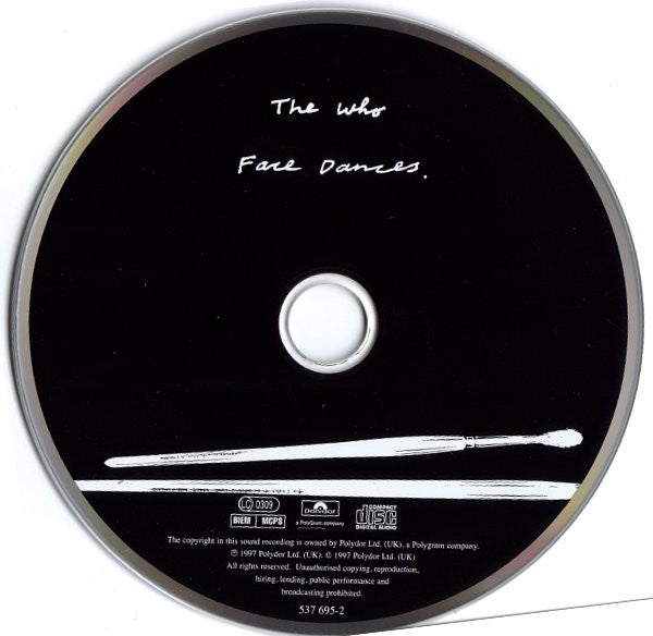 The Who : Face Dances (CD, Album, RE, RM)