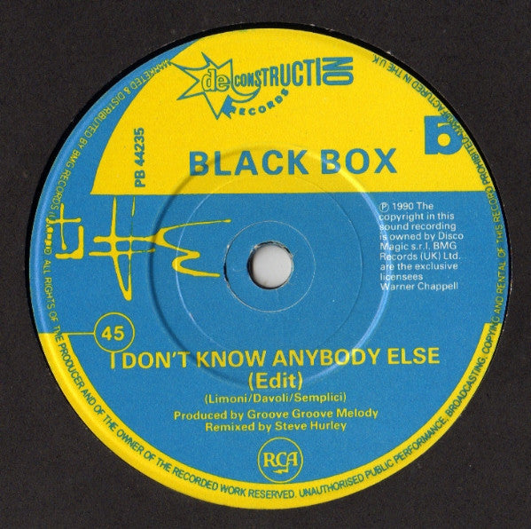 Black Box : Blackboxedtotalmix (7", Single, Pap)