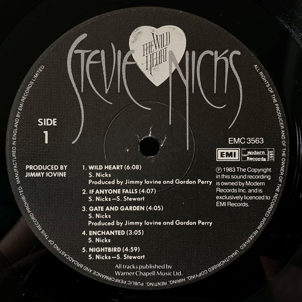 Stevie Nicks : The Wild Heart (LP, Album, RE)