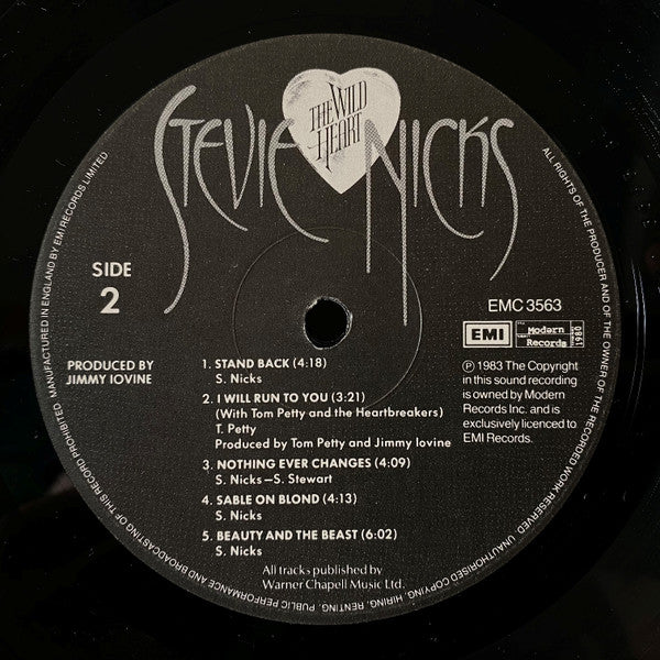 Stevie Nicks : The Wild Heart (LP, Album, RE)