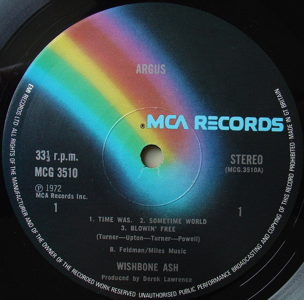 Wishbone Ash : Argus (LP, Album, RE, Gat)