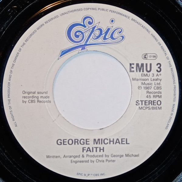 George Michael : Faith (7", Single, Juk)