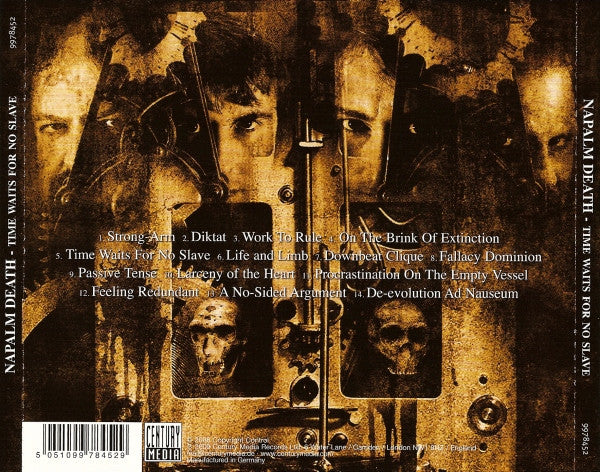 Napalm Death : Time Waits For No Slave (CD, Album)