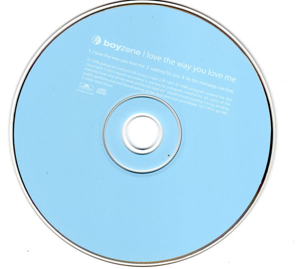 Boyzone : I Love The Way You Love Me (CD, Single)