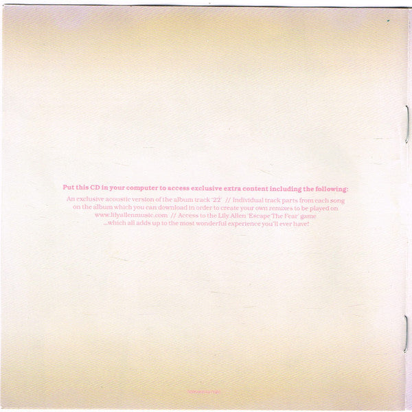 Lily Allen : It's Not Me, It's You (CD, Album, Enh)
