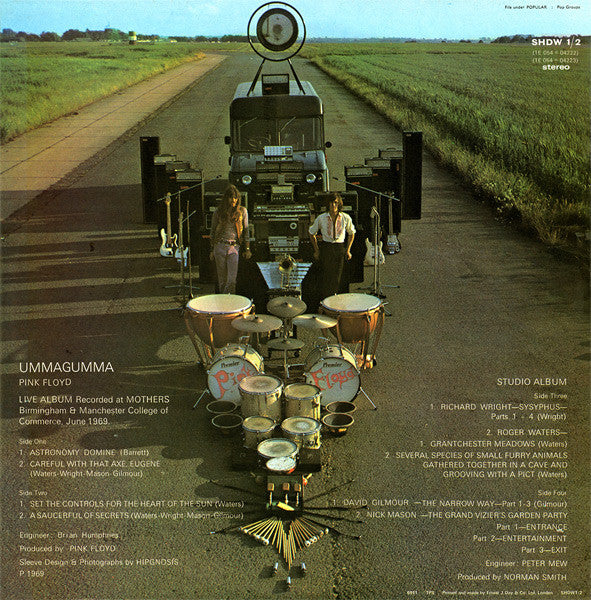 Pink Floyd : Ummagumma (2xLP, Album, Sid)