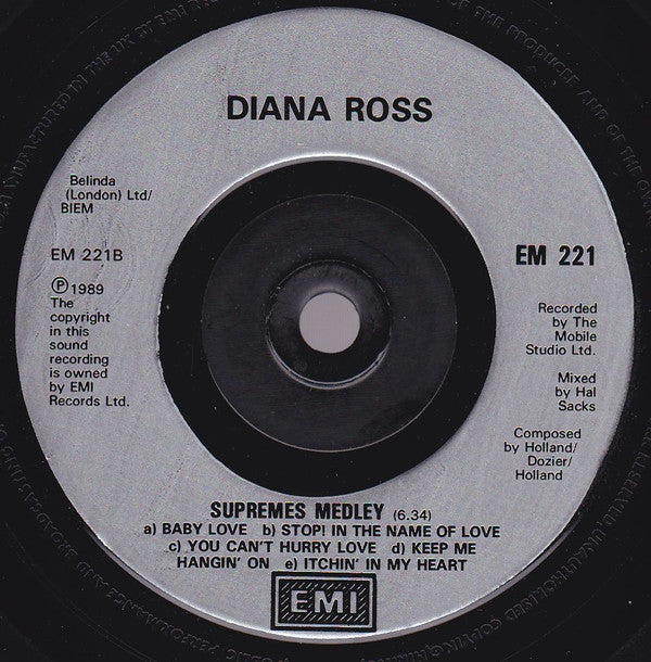 Diana Ross : The Force Behind The Power (7", Single)