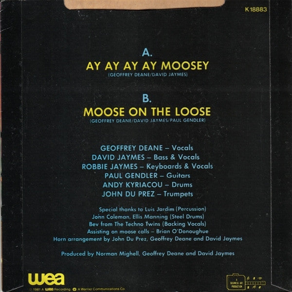 Modern Romance : Ay Ay Ay Ay Moosey (7", Single, WEA)