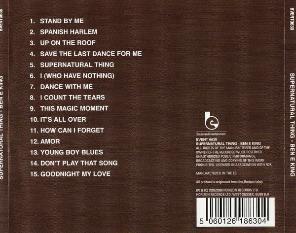 Ben E. King : Supernatural Thing (CD, Album, Comp)