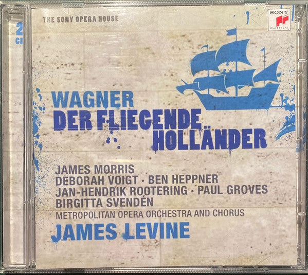 Richard Wagner, James Morris (5), Deborah Voigt, Ben Heppner, Jan-Hendrik Rootering, Paul Groves, Birgitta Svendén, James Levine (2), The Metropolitan Opera House Orchestra And Metropolitan Opera Chorus : Der Fliegende Holländer (2xCD, Album, RE)