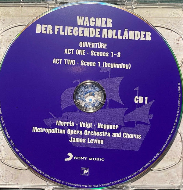 Richard Wagner, James Morris (5), Deborah Voigt, Ben Heppner, Jan-Hendrik Rootering, Paul Groves, Birgitta Svendén, James Levine (2), The Metropolitan Opera House Orchestra And Metropolitan Opera Chorus : Der Fliegende Holländer (2xCD, Album, RE)